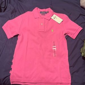Ralph Lauren Boys Polo Size S (8)- Pink